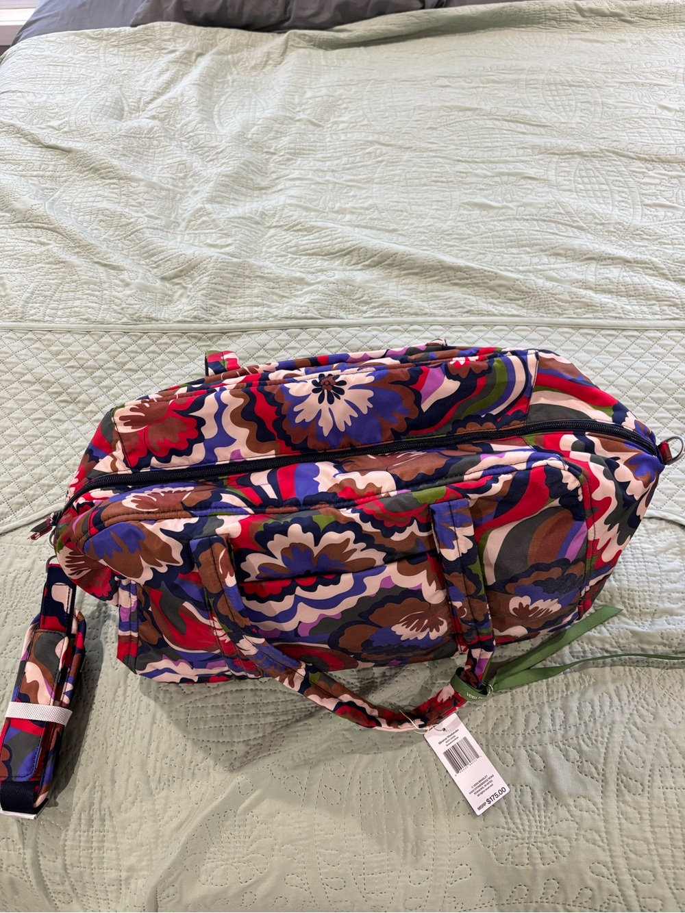 Vera Bradley Multicolor Floral Weekender Duffel